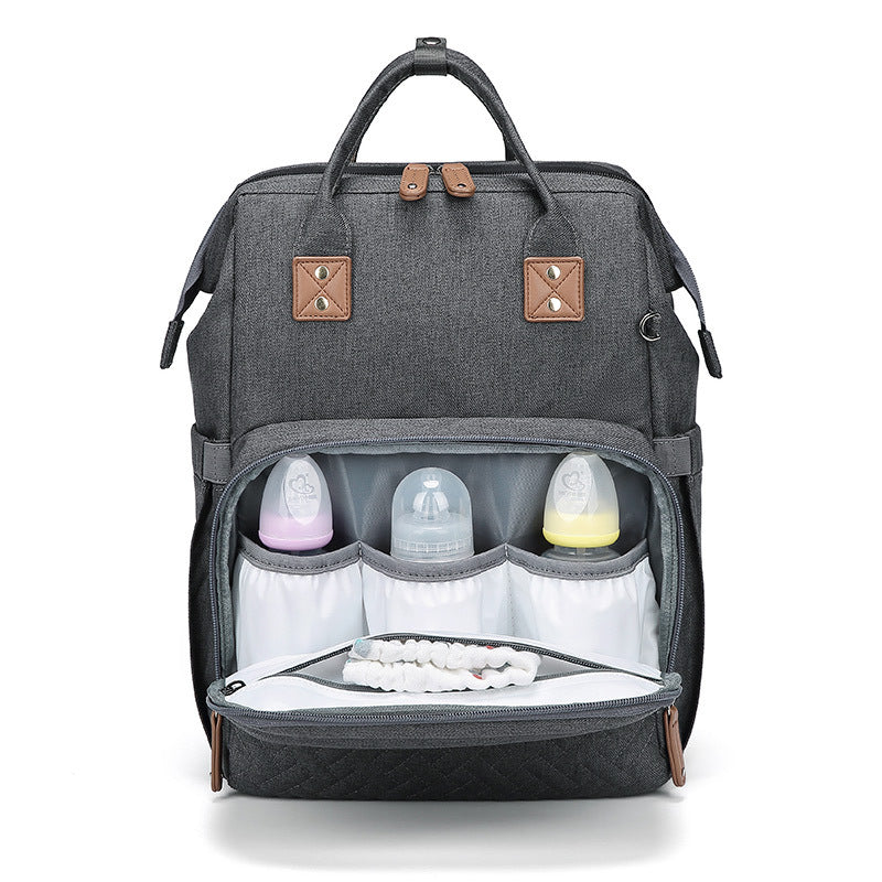 Mochila de Maternidade Impermeável com Berço Retrátil - 2 em 1