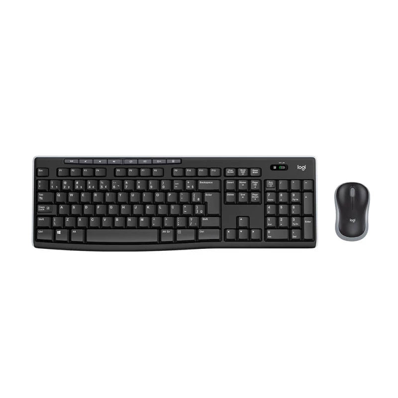 Kit teclado e mouse sem fio Logitech MK270