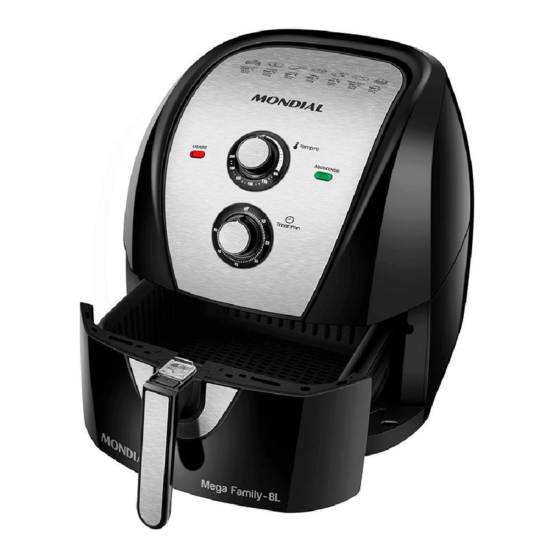 Fritadeira Elétrica Mondial AFN80BI 8L 1.900W Preto - 110V