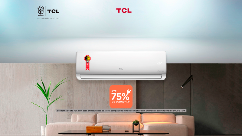 Ar-Condicionado Split TCL Hi Wall Inverter 9.000 BTU's Frio - 220V