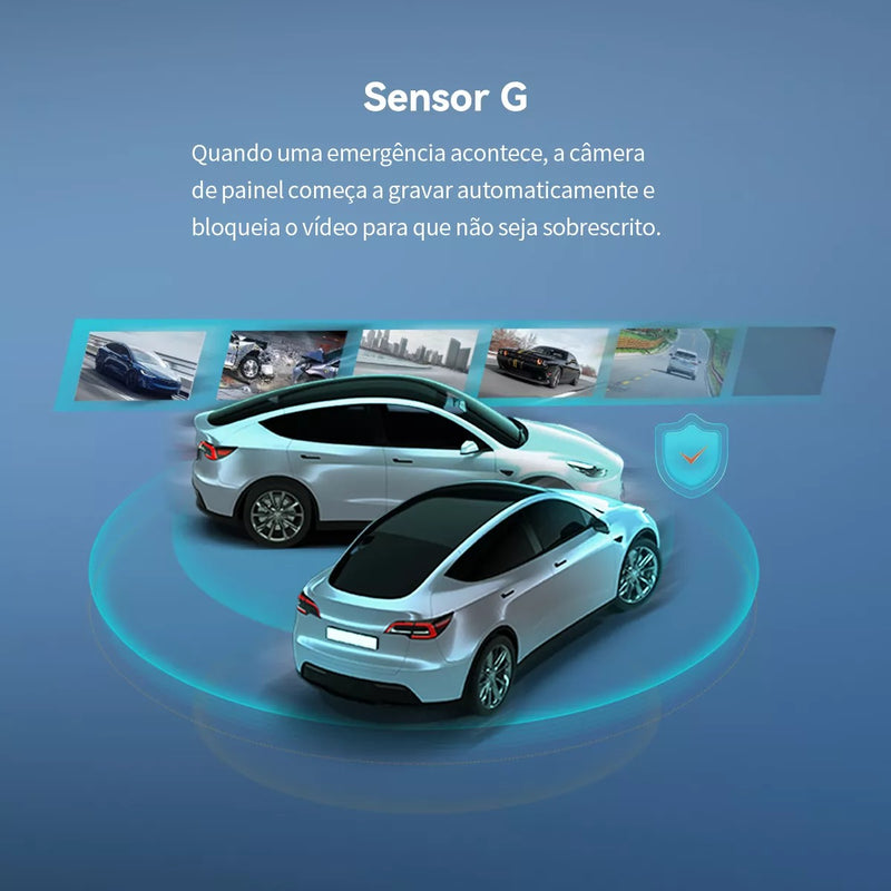 Câmera Veicular N1 DUAL DDPAI  com Wi-Fi Ângulo de 140° Visão Noturna Sensor G e Lente Rotativa 330°