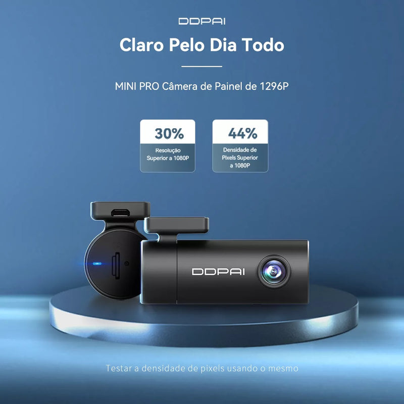 Câmera Veicular N1 DUAL DDPAI  com Wi-Fi Ângulo de 140° Visão Noturna Sensor G e Lente Rotativa 330°