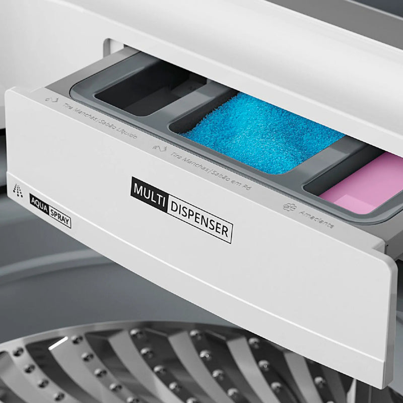Máquina de Lavar Brastemp 15kg Automática Cesto Inox Multi Dispenser BWF15AB - Branco - 110 Volts
